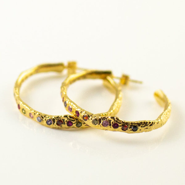 Lava stones earrings