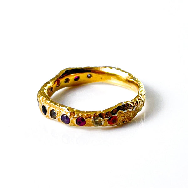 Lava stones ring