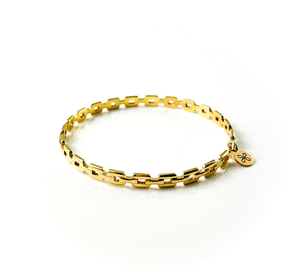 Castle gold bracelet