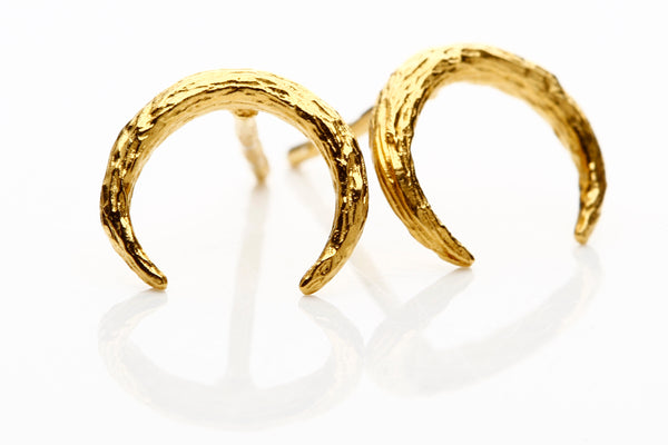 Lucky horn earrings.