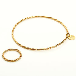 Twisted bracelet and ring