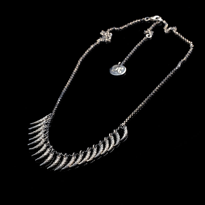 Hippy necklace silver