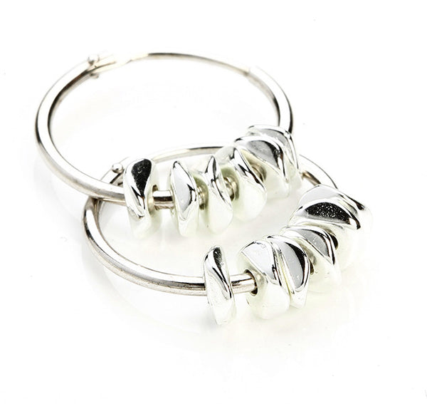 Rings small silver w. chips - Hildur Hafstein